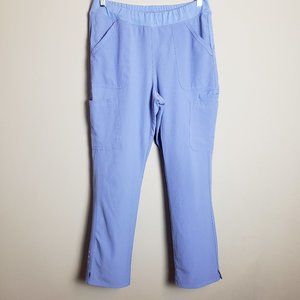 Heartsoul Break On Through HS020 Ceil Blue Cargo Scrub Pants Medium